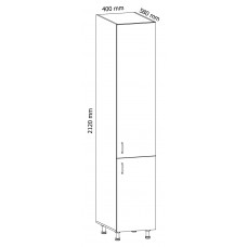 Virtuves skapītis ASPEN D40SP, pelēks